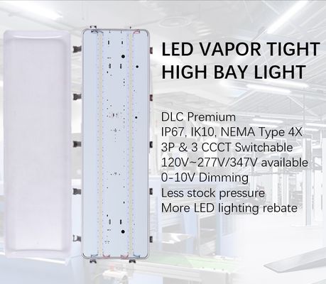 Alta luminosidad LED Vapor Estricta Alta bahía Lavado de automóviles Tiempo de trabajo horas 50000 CRI Ra 80