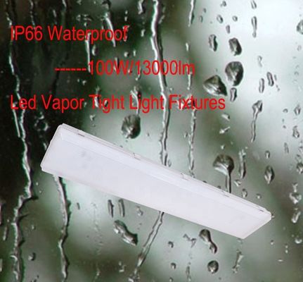 100W 3500K 4FT LED Vapor Tight High Bay IP67 con difusor de policarbonato transparente