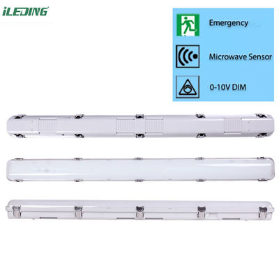 Industrial 60W 4FT LED Vapor Tight Garage Light Fixture IP67 controlador a prueba de agua 120-277V / 120-347V