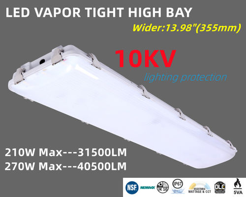 Control de sensores 200W LED Vapor Tight High Bay Uso comercial para almacén IK10 IP67 a prueba de agua