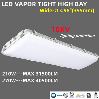 Control de sensores 200W LED Vapor Tight High Bay Uso comercial para almacén IK10 IP67 a prueba de agua