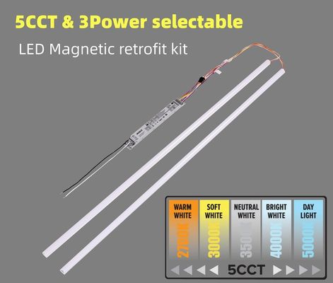 Kit de reestructuración de instalación rápida LED Kit de reestructuración magnética lineal Temperatura de trabajo -40 40C