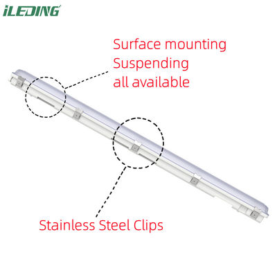 50000 horas de tiempo de trabajo Proof de humedad 4FT 5FT LED Vapor Tight Garage Light Fixture para almacenamiento