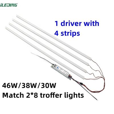 120-277V / 120-347V Retrofit de trofer LED 3CCT 3Power Kit de retrofit magnético lineal seleccionable