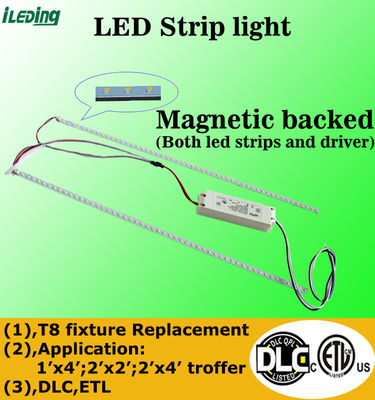120-277V / 120-347V Retrofit de trofer LED 3CCT 3Power Kit de retrofit magnético lineal seleccionable