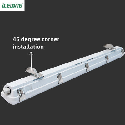 AC 110V Parking LED Tube Vapor Tight Luminaire 4FT IP66 LED Iluminación a prueba de agua Luz a prueba de tres