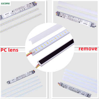 Control remoto LED Kit de reequipamiento lineal de la carcasa de extrusión del canal con longitud de 4FT y cubierta de PC