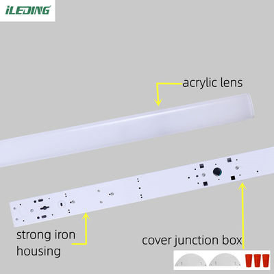 Control de sensores 2FT 4FT 8FT Led Lineal Batten Light 35w 46w 65w Accesorio de iluminación de tienda 120-347V