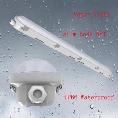 Superficie de montaje de luz triproof 5FT 24W Industrial LED Vapor Tight Fixación con CRI Ra 80