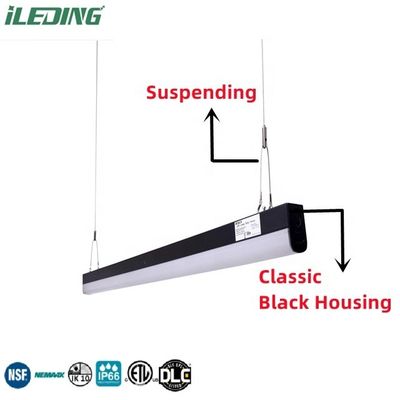 LED 34W 4FT Batten Light Mont Light IP65 Lámparas de supermercado lineal Accesorios 5- para el supermercado