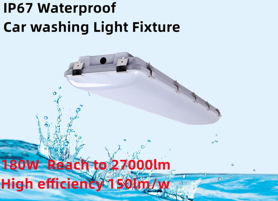 PC 4FT IP67 180W 155W 135W 105W Instalación de bahía alta de garaje industrial de vapor de luz estrecha