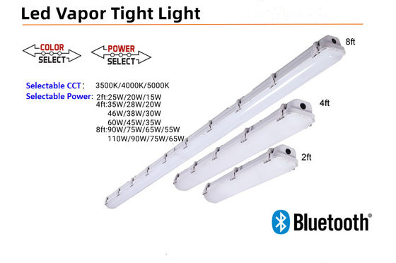 85 CRI Fuente de luz LED Almacén 2FT 4FT 8FT LED Vapor Fuente de luz de garaje
