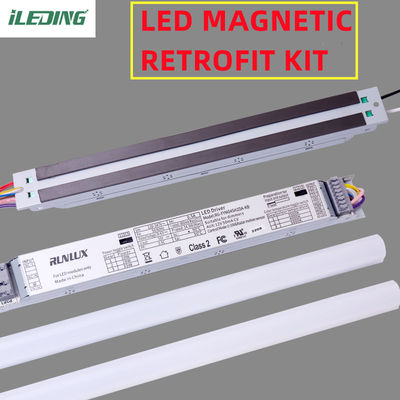 Material de PC Kit de adaptación lineal de LED de montaje magnético Luz LED 140Lm/W 2FT 25W 20W 15W