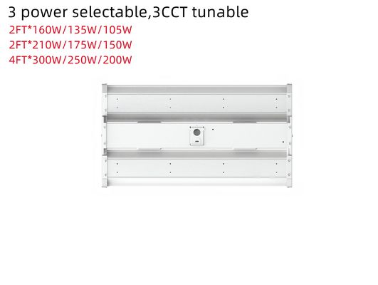 160W 2FT 4FT LED Lámpara de iluminación de bahía alta lineal para iluminación de oficinas comerciales interiores