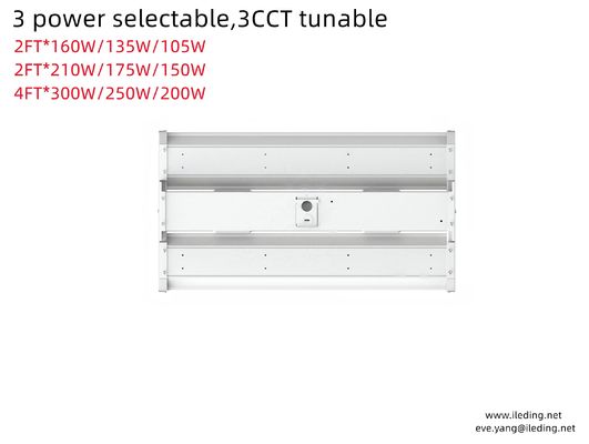 160W 2FT 4FT LED Lámpara de iluminación de bahía alta lineal para iluminación de oficinas comerciales interiores