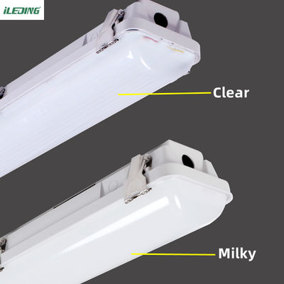 4FT Taller LED Vapor Tight Garage Light Fixture Temperatura de color de luz diurna y clasificación de impermeabilidad IP66