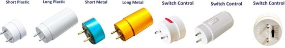 Luz de tubo de vidrio con tapa de extremo de plástico 17W 1200mm T8 tubos LED con clasificación IP66 y 125lm/w