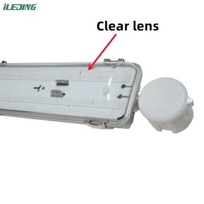 65W Led Workshop Light Con Sensor de Movimiento PC cubierta con helado Tri-proof Vapor Tight Light