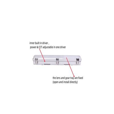 DLC IP66 35W 46W 4FT LED Vapor Tight Garage Light Fixture para soluciones de iluminación de larga duración