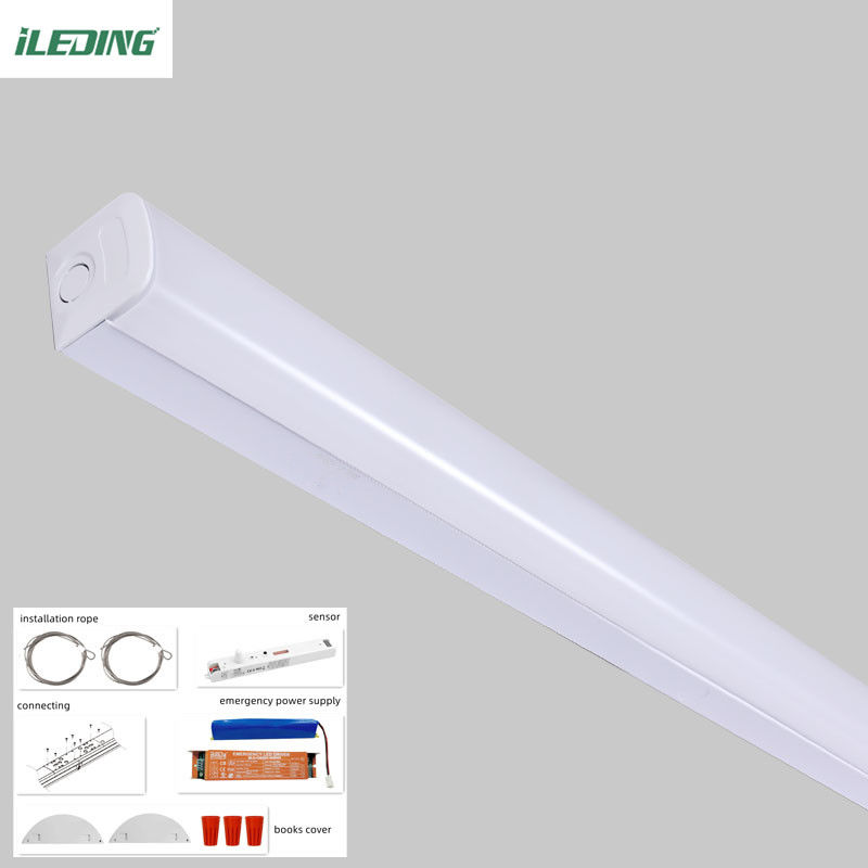 Control de sensores 2FT 4FT 8FT Led Lineal Batten Light 35w 46w 65w Accesorio de iluminación de tienda 120-347V