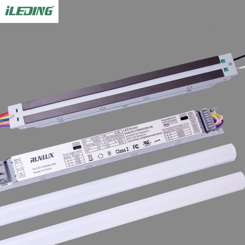 Material de PC Kit de adaptación lineal de LED de montaje magnético Luz LED 140Lm/W 2FT 25W 20W 15W