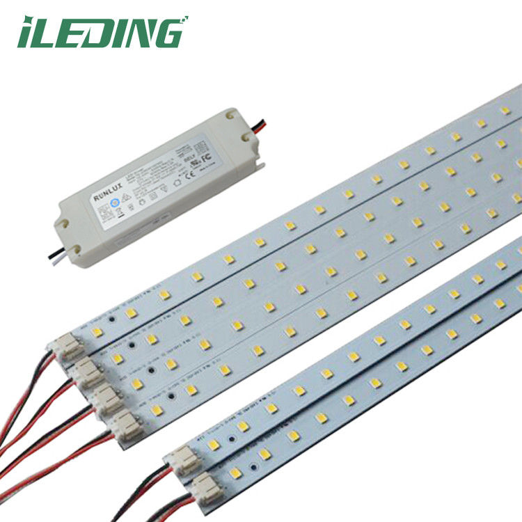 160lm/w Material magnético 2' X 4' Troffer Kit de adaptación lineal para el conductor de montaje magnético